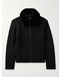Yves Salomon - Shearling-trimmed Wool And Cashmere-blend Jacket - Lyst