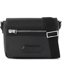 Tom Ford - Full-Grain Leather Messenger Bag - Lyst