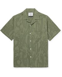Portuguese Flannel - Convertible-Collar Paisley-Jacquard Cotton Shirt - Lyst