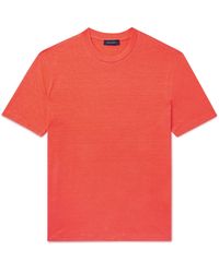 Thom Sweeney - Slim-fit Linen-blend Jersey T-shirt - Lyst