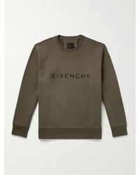 Givenchy - Logo-print Cotton-jersey Sweatshirt - Lyst