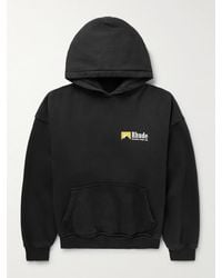 Rhude - Logo-Print Cotton-Jersey Hoodie - Lyst
