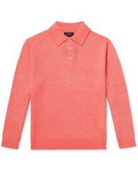 Beams Plus - Wool-Blend Polo Shirt - Lyst