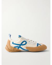 Loewe - Grip Suede-Trimmed Nylon Sneakers - Lyst