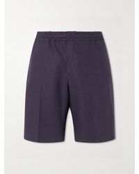 ZEGNA - Oasi Straight-Leg Linen Shorts - Lyst