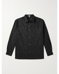 Loewe - Hemd aus Baumwoll-Twill mit "Anagram"-Logomuster - Lyst