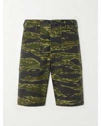 Orslow - U.s. Army Fatigue Printed Straight-leg Rip-stop Cotton Shorts - Lyst