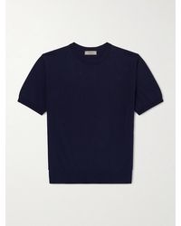 Canali - Knitted Cotton T-Shirt - Lyst