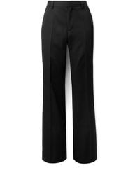 Versace - Straight-leg Pleated Wool-twill Suit Trousers - Lyst