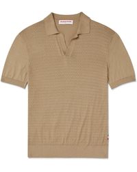 Orlebar Brown - Horton Slim-Fit Mulberry Silk And Organic Cotton-Blend Polo Shirt - Lyst