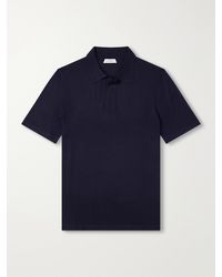 Gabriela Hearst - Stendhal Cashmere And Silk-blend Polo Shirt - Lyst