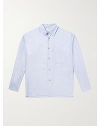 A Kind Of Guise Gusto Striped Lyocell Shirt - Blue