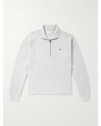 Aimé Leon Dore - Pullover aus Baumwolle in Rippstrick mit Stickerei und kurzem Reißverschluss - Lyst