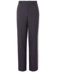 Etro - Straight-Leg Logo-Embroidered Wool-Blend Jacquard Suit Trousers - Lyst