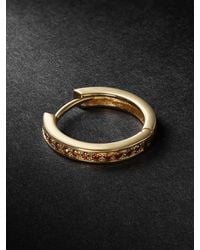KOLOURS JEWELRY - Fortis Medium Diamond Single Hoop Earring - Lyst
