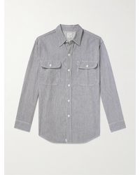 Orslow - Striped Cotton Shirt - Lyst