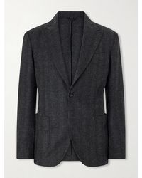 De Petrillo - Faro Wool And Cashmere-Blend Blazer - Lyst