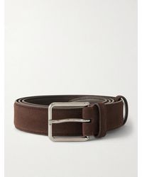Loro Piana - Monterey 3.2cm Suede Belt - Lyst