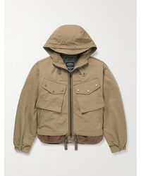 FRIZMWORKS - Smock Cotton-Blend Twill Hooded Jacket With Fleece-Trimmed Liner - Lyst