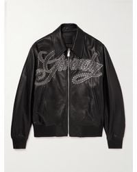 Givenchy - Logo-embellished Studded Leather Jacket - Lyst