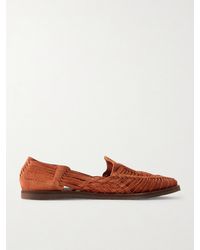 Yuketen - Chamula Alejandro Woven Suede Huarache Sandals - Lyst