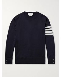 Thom Browne - Striped Merino Wool Sweater - Lyst