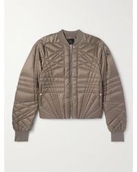 Rick Owens - Moncler Megapenta Logo-Appliquéd Quilted Shell Down Bomber Jacket - Lyst