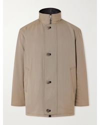 AURALEE - Reversible Wool-Twill And Leather Jacket - Lyst