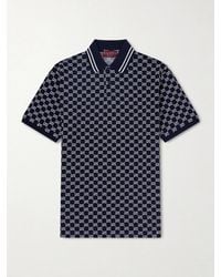Gucci - Logo-Jacquard Cotton-Piqué Polo Shirt - Lyst