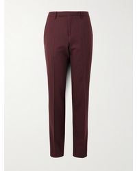 Paul Smith - Slim-Fit Straight-Leg Wool-Twill Suit Trousers - Lyst
