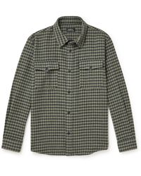 A.P.C. - Leo Checked Cotton-blend Shirt - Lyst