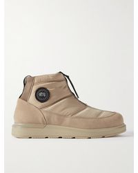 Canada Goose - Crofton Suede-trimmed Quilted Ripstop Boots - Lyst