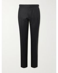 Tom Ford - Dyllan Slim-Fit Tapered Striped Wool-Twill Suit Trousers - Lyst