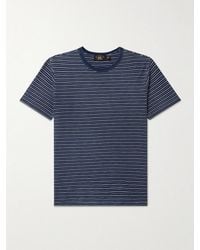 RRL - Striped Cotton-Jersey T-Shirt - Lyst