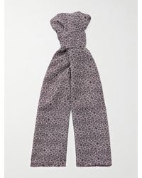 Charvet - Printed Silk-Voile Scarf - Lyst