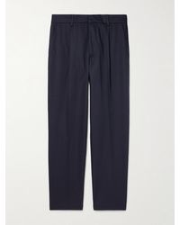 Barena - Straight-Leg Pleated Cotton-Gabardine Trousers - Lyst