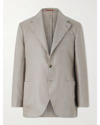 Brunello Cucinelli - Linen-Twill Suit Jacket - Lyst