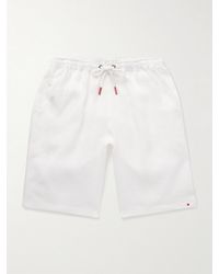 Kiton - Slim-Fit Linen Drawstring Shorts - Lyst