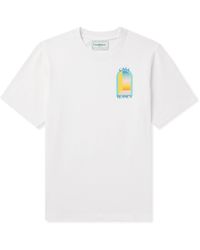 Casablancabrand - L'arc Colore Logo-print Organic Cotton-jersey T-shirt - Lyst