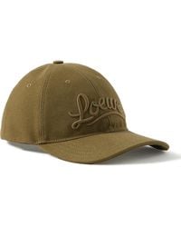 Loewe - Paula's Ibiza Logo-embroidered Cotton-canvas Baseball Cap - Lyst
