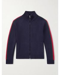 Gucci - Striped Wool Zip-Up Cardigan - Lyst