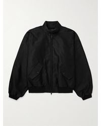 Balenciaga - Oversized Cotton-shell Harrington Jacket - Lyst
