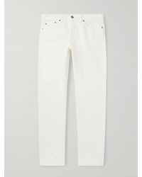 ZEGNA - Roccia Slim-Fit Straight-Leg Cotton Trousers - Lyst