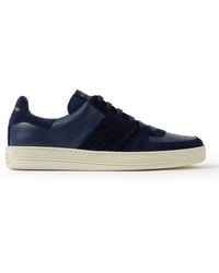 Tom Ford - Radcliffe Suede And Leather Sneakers - Lyst