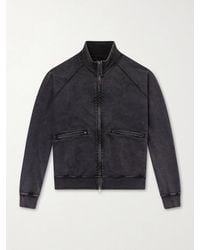 FRIZMWORKS - Cotton-Blend Jersey Zip-Up Sweatshirt - Lyst
