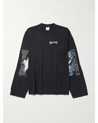 Vetements - Oversized Logo-Print Cotton-Jersey T-Shirt - Lyst