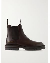 Common Projects - Leather Chelsea Boots - Lyst