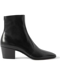 Saint Laurent - Vassili Leather Ankle Boots - Lyst