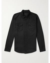Polo Ralph Lauren - Hemd im Western-Stil aus Denim in Stückfärbung - Lyst