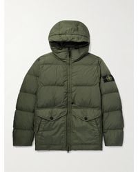 Stone Island - Logo-Appliquéd Quilted Shell Down Jacket - Lyst